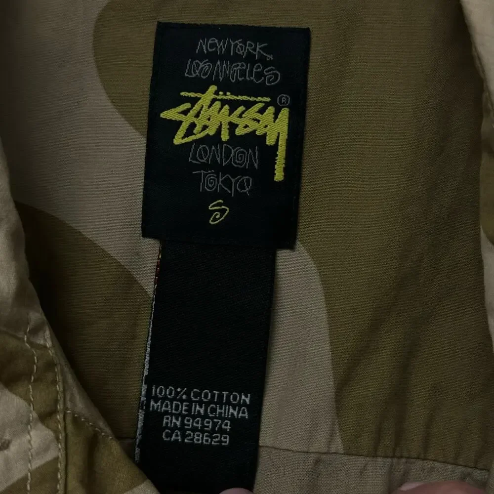 Stussy Dress Mini Sz Small Green olive camo button - Picture 4 of 6
